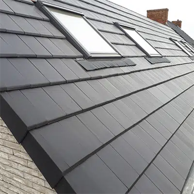 bilde for FLAT-10 Graphite Roof Tile