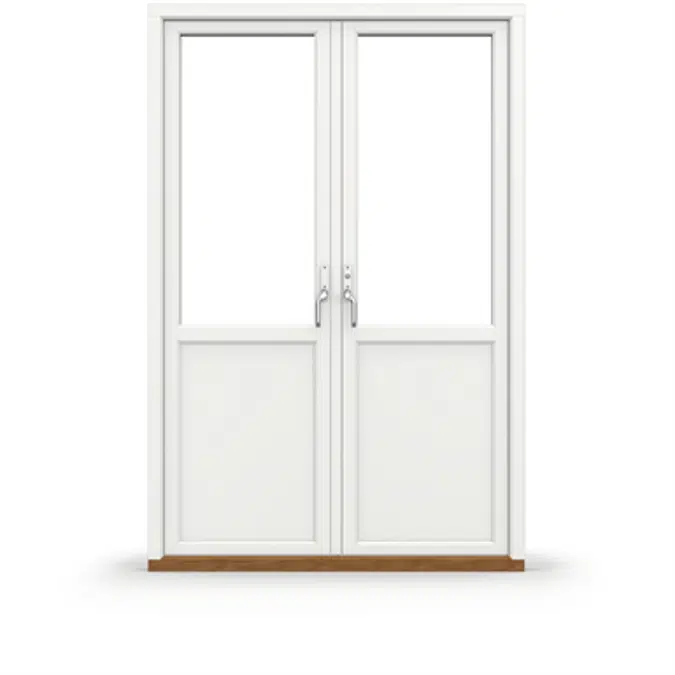 Tanum Outward opening Double Balcony door with Aluminium Cladding Paneled