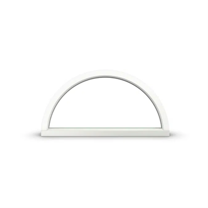 Tanum Fixed Light Semicircle with Aluminium Cladding