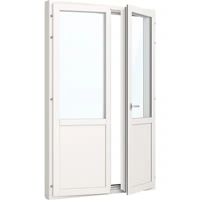 изображение для SoundGuard Balcony inward opening double door w/sec. sash Paneled