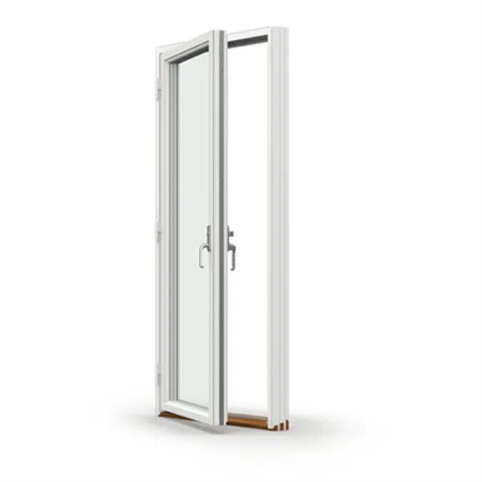 Tanum Outward opening Balcony door with Aluminium Cladding