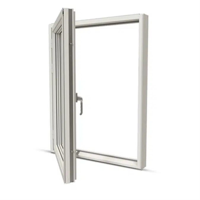 Tanum Outward opening Sidehinged with Aluminium Cladding