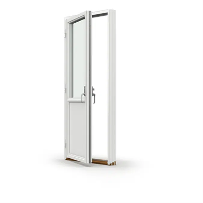 Tanum Outward opening Balcony door with Aluminium Cladding Paneled