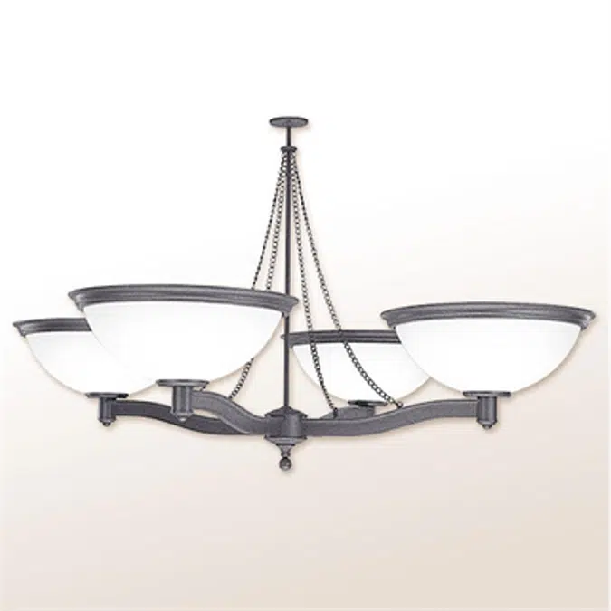 Indoor Chandelier Light Fixture, Fairfax, CC937, 82" Diameter, 48" Overall Height, 23" x 8" Nominal Bowl Size