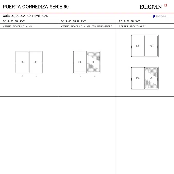 Serie 60 - Puerta corrediza XO