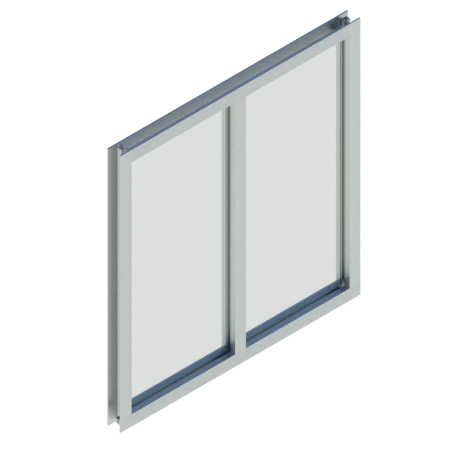 CUPRUM  Ventana fija serie 50 con intermedio vertical