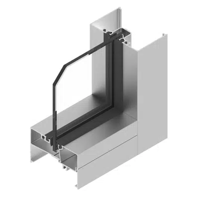 Image for CUPRUM Fixed window series 70 with vertical spacer
