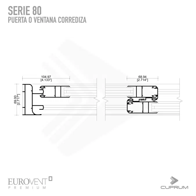 Serie 80 - Puerta corrediza XX