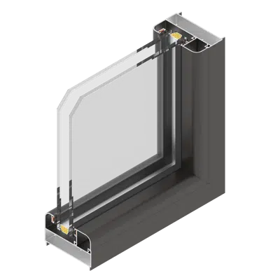 afbeelding voor Serie 80 - Ventana fija con intermedio vertical