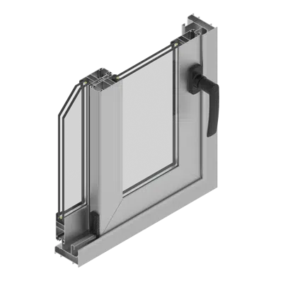 Image for CUPRUM Sliding window series 80 2 panel XO with fixed top