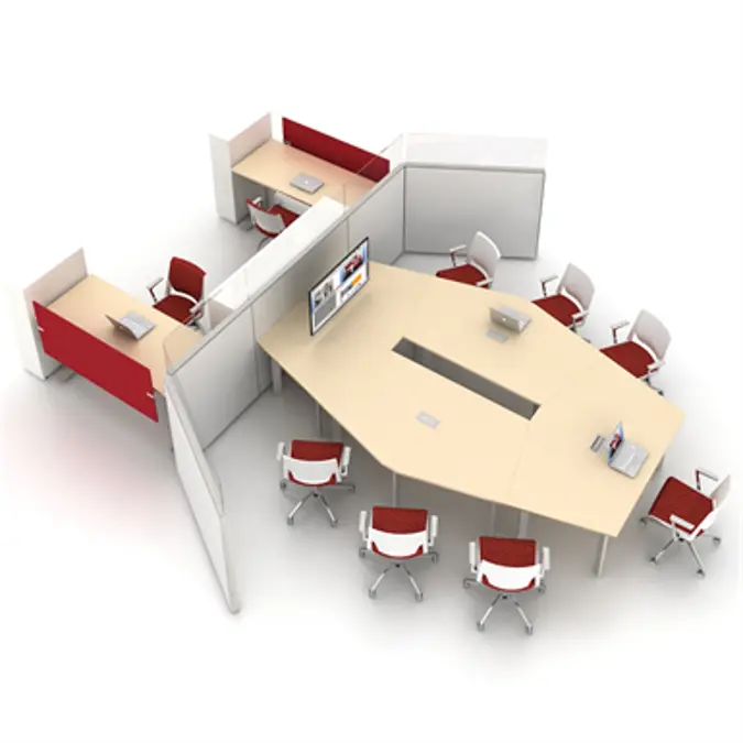 BIM objects - Free download! Haworth - Idea Starter 170 - Design Intent ...