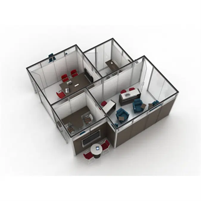 View of BIM objects - Free download! Haworth - Idea Starter 205 - Design Intent ...