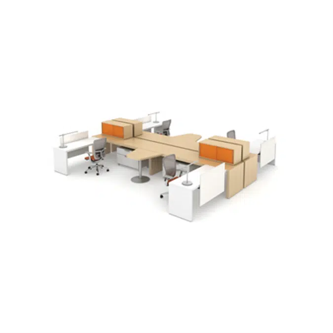 Image showcasing BIM objects - Free download! Haworth - Idea Starter 18 - Design Intent ...
