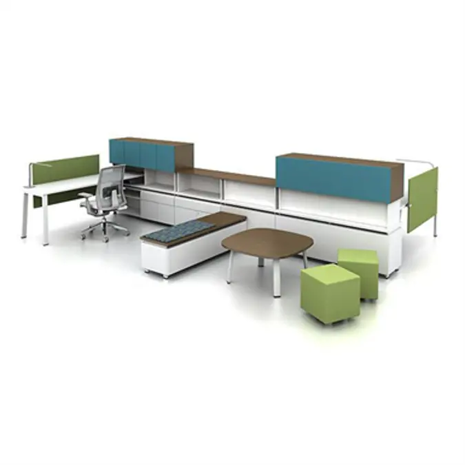 BIM objects - Free download! Haworth - Idea Starter 136 - Design Intent ...