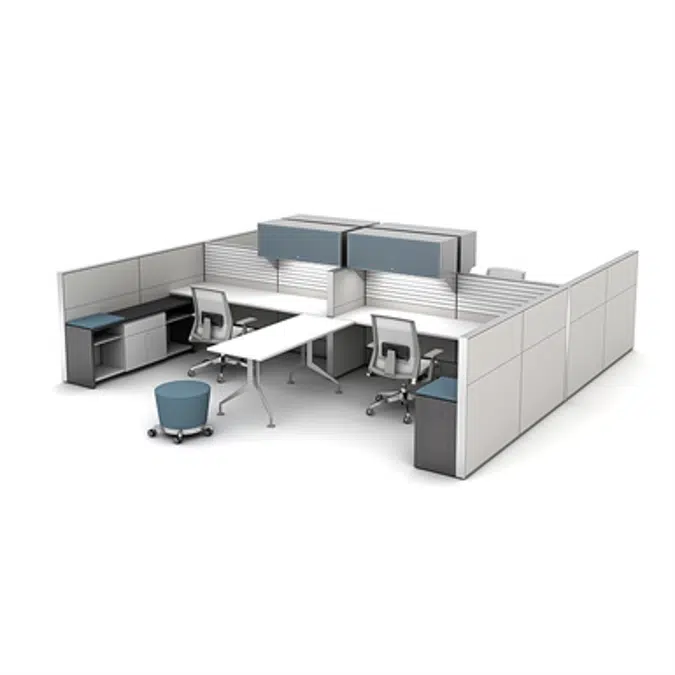 Image showcasing BIM objects - Free download! Haworth - Idea Starter 94 - Design Intent ...