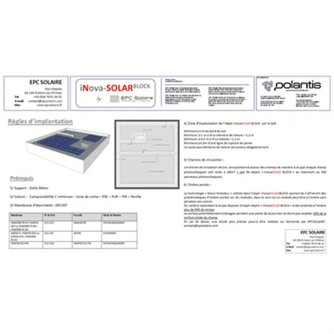 BIM objects - Free download! EPC Solaire iNovaSOLAR BLOCK | BIMobject