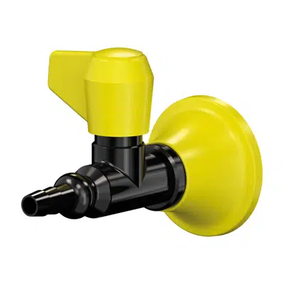 Image for Black safety faucet, wall-mounted, combustible gas