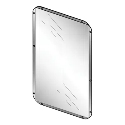 Image for 71900 PRESTO Stainless steel Mirror - 500x400mm LVL0