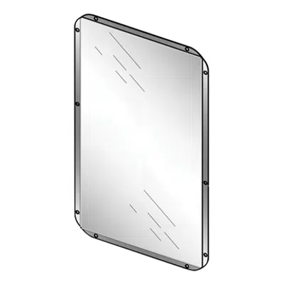 obraz dla 71900 PRESTO Stainless steel Mirror - 500x400mm LVL0