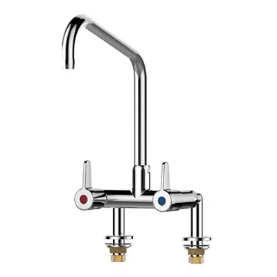 70808 - PRESTO CHEF Deck-mounted mixer tap with 2 holes – upward spout için görüntü