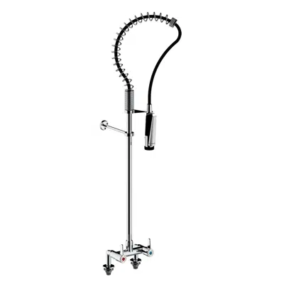 Imagem para 70816- PRESTO CHEF - Deck-mounted column with 2 holes –rinsing head}