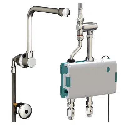 Image for 74020 - SANIFIRST - ROBINETTERIE SANTÉ - Electronic Box kit, smooth fixed removable tube spout S200 H170 - Mains Version