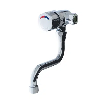kuva kohteelle 35963 - P3500 Timed wall mixer, swivel spout, chrome knob