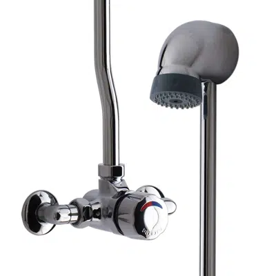 Image for 35172 - ALPA S® - Alpa timed shower mixer, exposed, kit with fixed head, elbow connectors, ck, S
