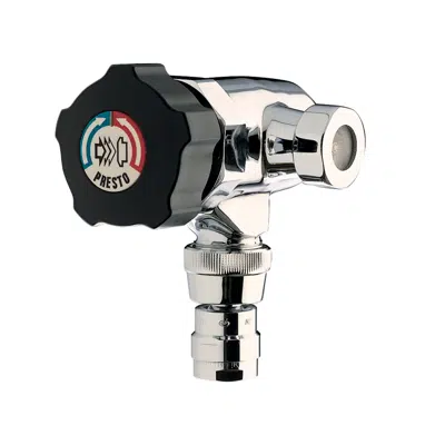 Image pour P3500 Mitigeur lavabo mural temporisé brise-jet bouton noir