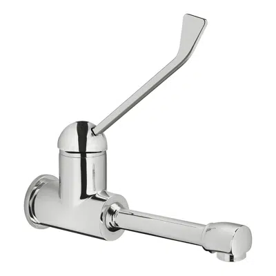 Image for 75122 - SANIFIRST - ROBINETTERIE SANTÉ - Hospital wall-mount washbasin mixer with fixed spout no drain