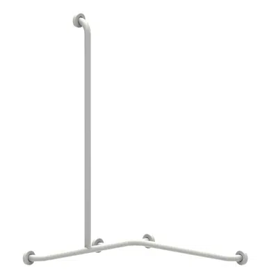 Image for 60736 - Corner shower rail with vertical rail