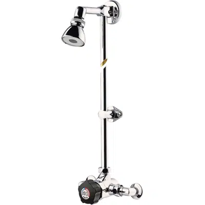 Image for 35815 - Alpa timed shower mixer, exposed, kit with adjustable head, elbow connectors, bk