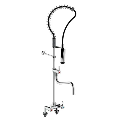 Imagem para 70828 - PRESTO CHEF - Wall-mounted column with 2 holes – rinsing head}