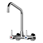 70804 - presto chef wall-mounted mixer tap with 2 holes – upward spout