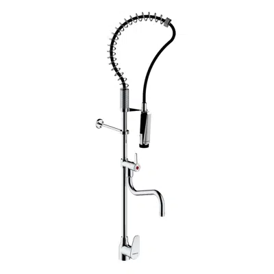 Image for 70822 - PRESTO CHEF Column – deck-mounted mixer – rinsing head