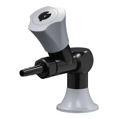 Table-mounted black outlet with single tap, removable spout, vacuum图像