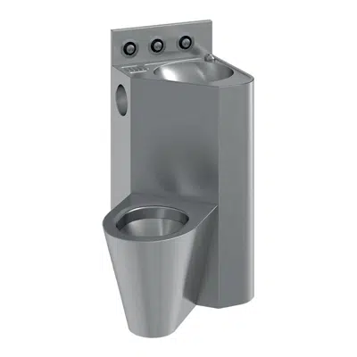 Image for 71722 - Combination unit Washbasin and Left WC - Hot and cold water - Front Installation