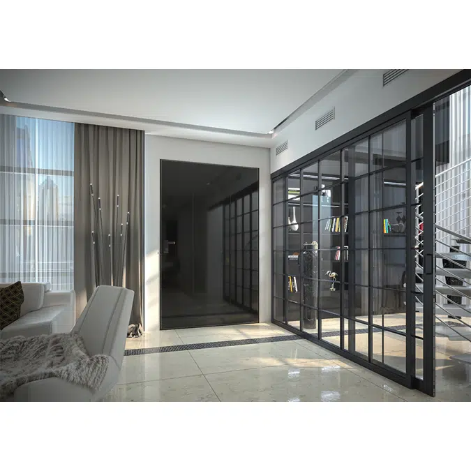 DI.BIG The pivot security door that combines design and safety in case of wide openings.