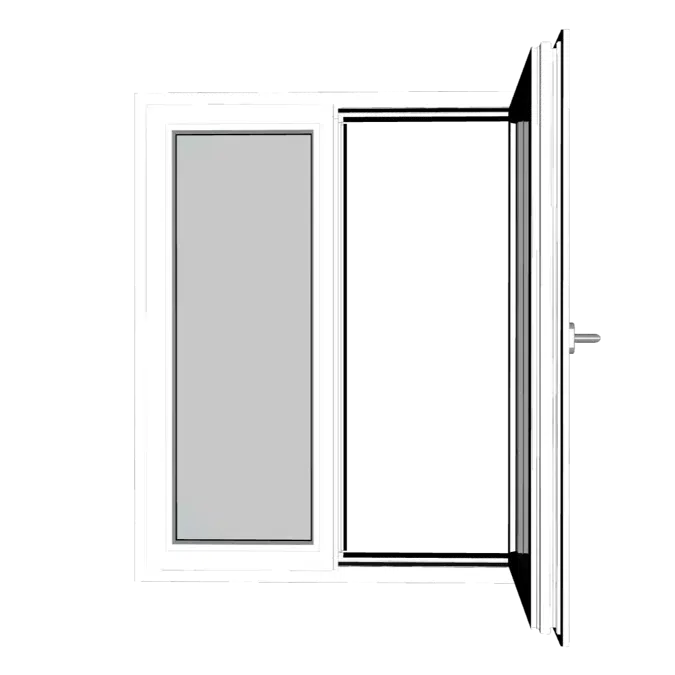 Ventana abatible de dos hojas - VEKA Softline 82 AD