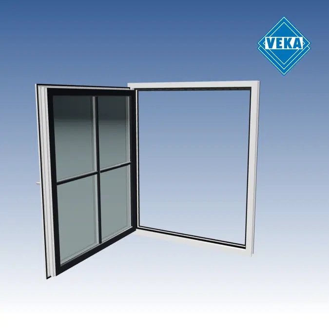 Tilt & Turn Window with sash bars - SOFTLINE 82 MD