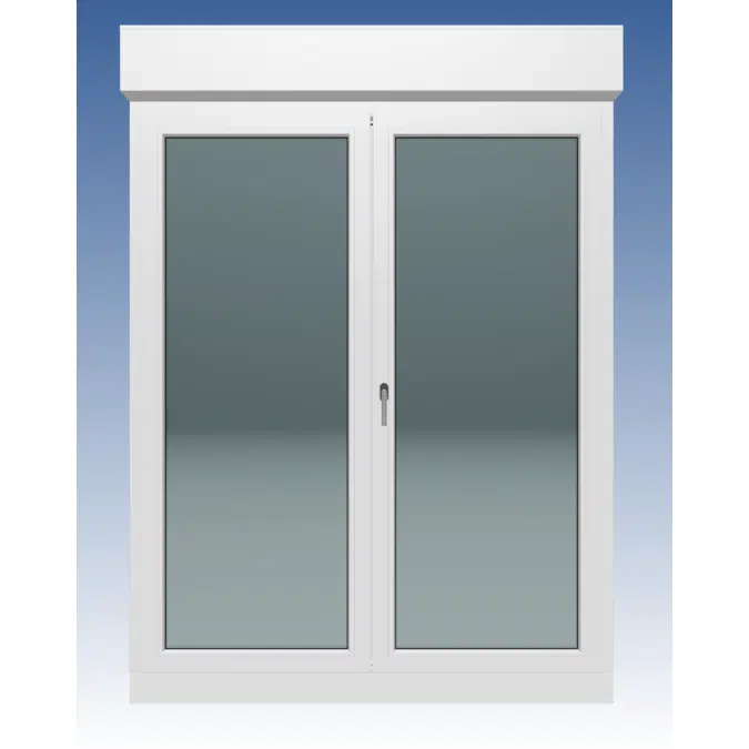 Double sash door: 2 sashes with moveable mullion