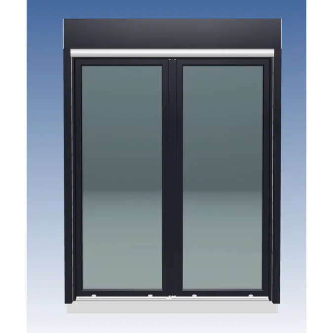Double sash door: 2 sashes with moveable mullion