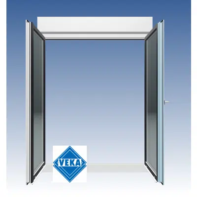 Imagem para Double sash door: 2 sashes with moveable mullion}