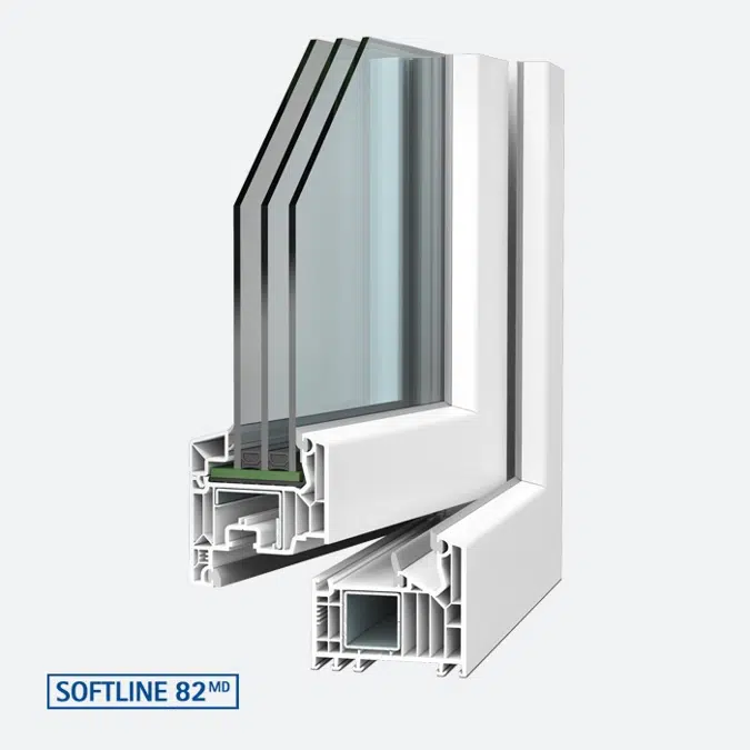 Two Tilt & Turn Window with corner coupling - SOFTLINE 82 MD