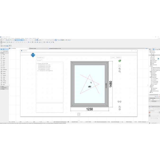 ArchiCAD Plugin - WinDoPlan - VEKA window configurator