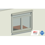 two part window with fixed fanlight and front-mounted awnings - veka softline 82 ad and warema easy-zip 