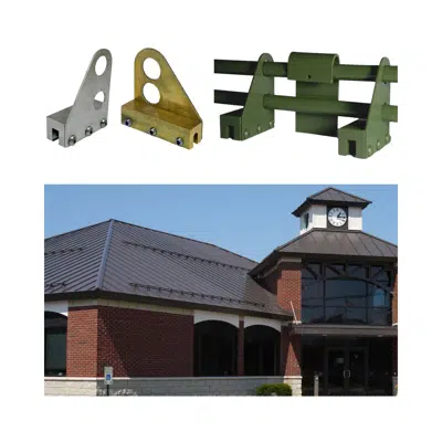 Image for Standing Seam 2-Pipe Snow Guard (ASG4000G)