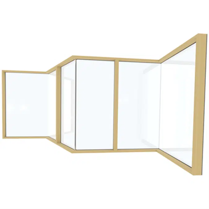 Glass Corner Wood-ALU HS330