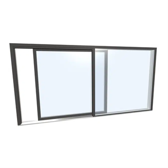 Porte coulissante double UPVC Aluminium Internorm KS430 A