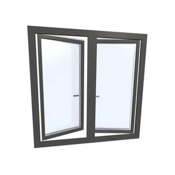 Fenster zweiteilig PVC-ALU Internorm KF310 3